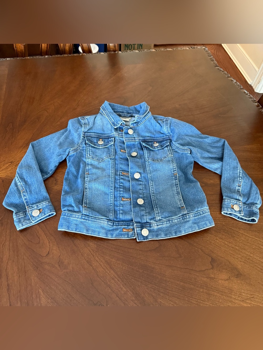 J.Crew Crewcuts Girl’s Blue Denim Jacket - Light Wash, Size 6-7